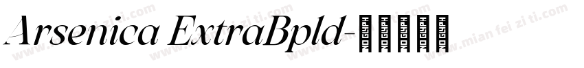 Arsenica ExtraBpld字体转换